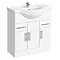 Alaska Bathroom Suite with B-Shaped Shower Bath Standard Large Image