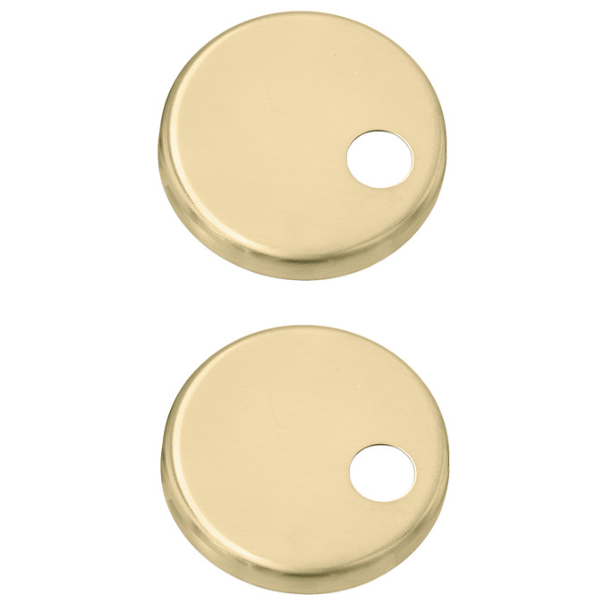 Alaska Brushed Brass Hinge Cover Set