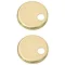 Alaska Brushed Brass Hinge Cover Set