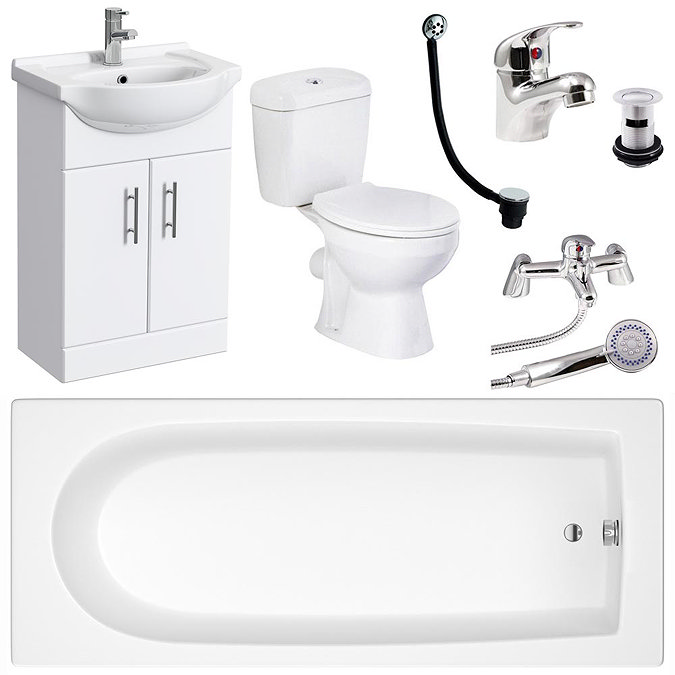Alaska Complete Bathroom Suite Standard Large Image