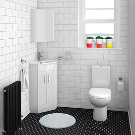 Alaska Cloakroom Suite + Corner Basin Large Image