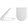 Alaska Luxury D-Shaped Soft Close Top-Fixing Toilet Seat Large Image