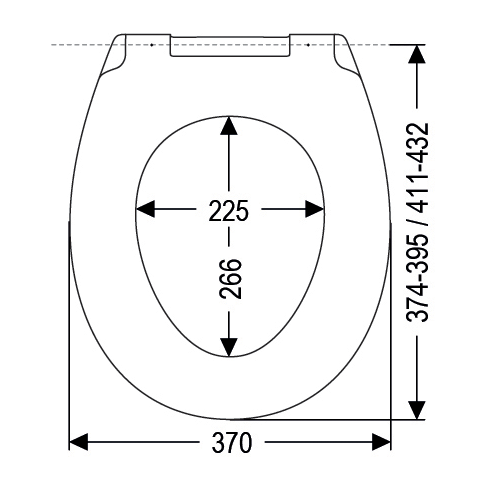 Alaska Oval Short Soft Close Toilet Seat