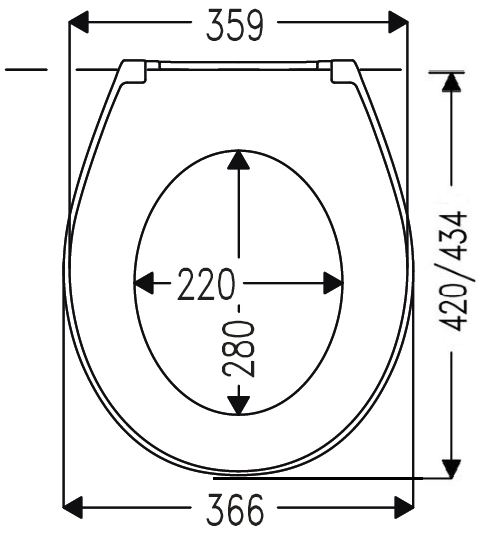 Alaska Oval Slim Toilet Seat