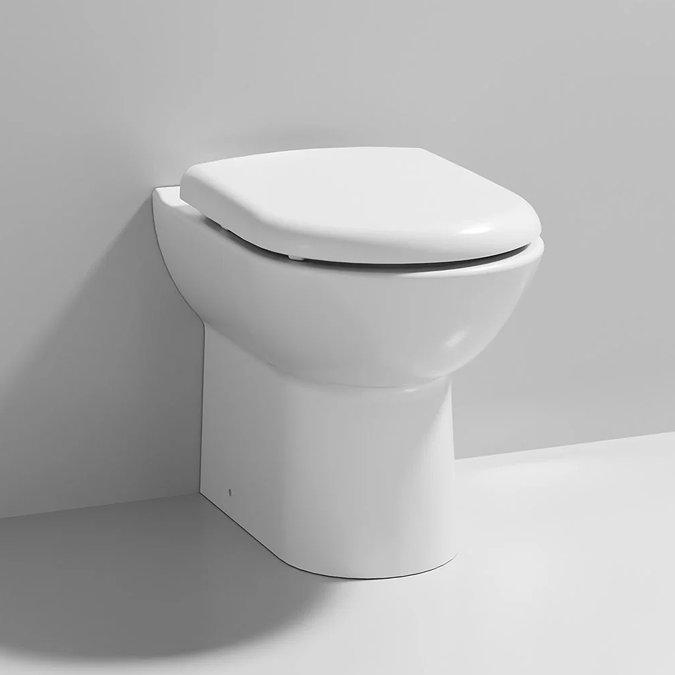 Alaska Rimless Back to Wall Toilet Pan + Soft Close Seat