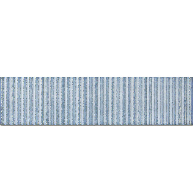 Alassio Light Blue Gloss Wall Tiles - 75 x 300mm  Feature Large Image