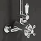 Albert Traditional Exposed Thermostatic Shower Valve - Chrome Profile Large Image