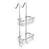 Alberta 2 Tier Hanging Shower Caddy - Chrome  Profile Large Image