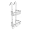 Alberta 2 Tier Hanging Shower Caddy - Chrome  Profile Large Image