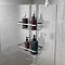 Alberta 2 Tier Hanging Shower Caddy - Chrome Large Image