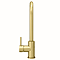 Alberta Modern Brushed Brass Single Lever Kitchen Mixer Tap