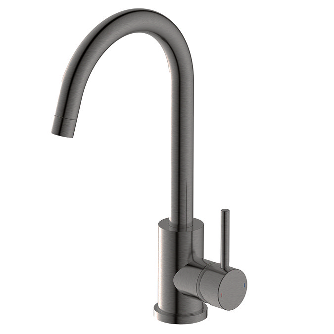 Bower Alberta Modern Gunmetal Grey Single Lever Kitchen Mixer Tap