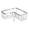 Alberta Rectangular Corner Wire Soap Basket - Chrome  Profile Large Image