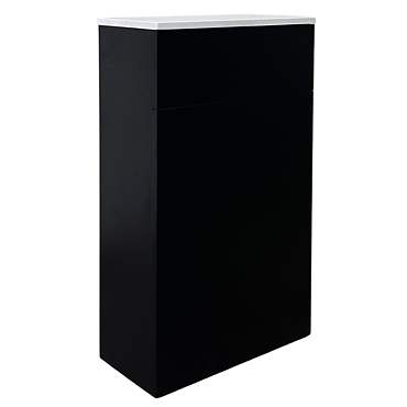 Alchemy WC Unit Only - Matt Black with White Granite Lid