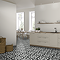 Alderford Black Victorian Patterned Floor Tiles - 450 x 450mm