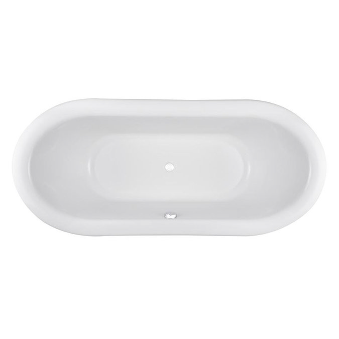Premier Alice 1750 Double Ended Roll Top Slipper Bath with Skirt Standard Large Image