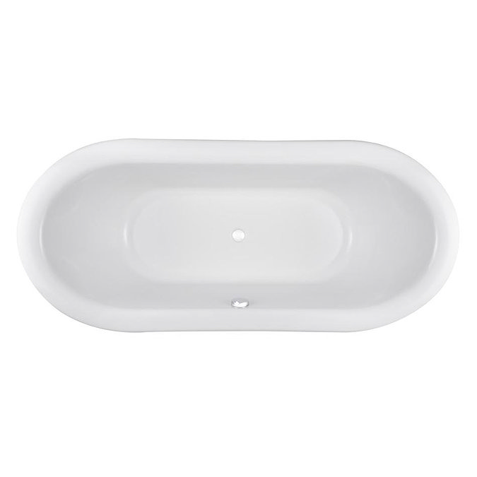 Premier Alice 1750 Double Ended Roll Top Slipper Bath with Skirt Standard Large Image