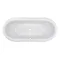 Premier Alice 1750 Double Ended Roll Top Slipper Bath with Skirt Standard Large Image