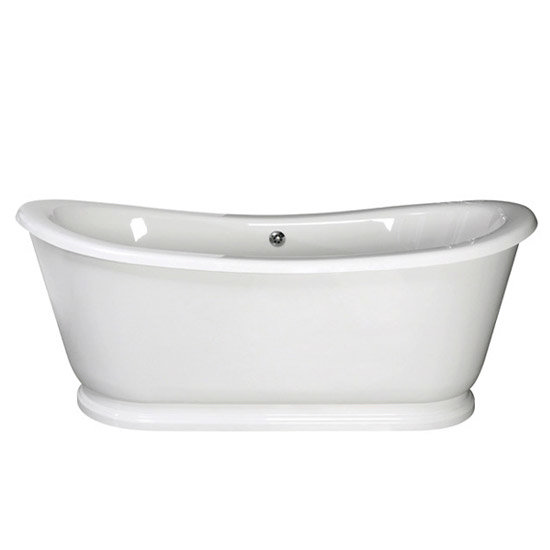 Premier Alice 1750 Double Ended Roll Top Slipper Bath with Skirt Profile Large Image