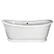 Premier Alice 1750 Double Ended Roll Top Slipper Bath with Skirt Profile Large Image