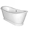 Premier Alice 1750 Double Ended Roll Top Slipper Bath with Skirt Feature Large Image