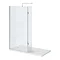 Walk In Enclosure 1600 x 800mm with Hinged Return & Tray - Alison Cork for Victorian Plumbing  Profi