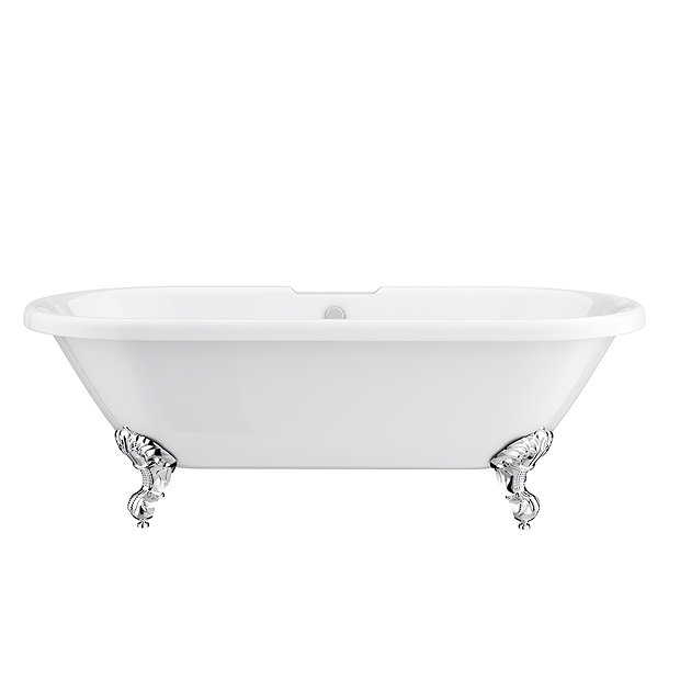 Double Ended Roll Top Bath + Chrome Leg Set (1695mm) Alison Cork for