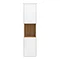 Alison Cork Wall Hung Tall Unit - Gloss White/Coco Bolo - AC264 Large Image