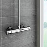 Alpha Round Top Outlet Shower Mixer Bar Valve - Chrome Profile Large Image