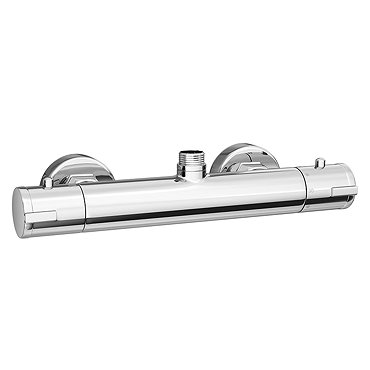 Alpha Round Top Outlet Shower Mixer Bar Valve - Chrome Profile Large Image