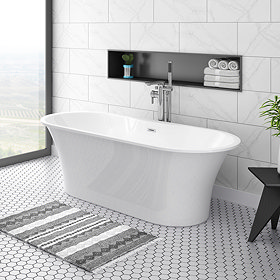 Alps 1660 x 735 Modern Roll Top Bath Large Image