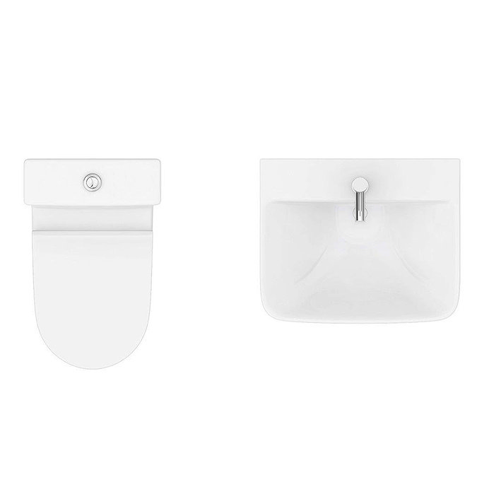 Alps 4-Piece Modern Bathroom Suite  Standard Large Image