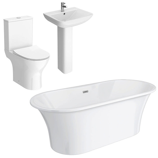 Alps Modern Free Standing Bathroom Suite  Standard Large Image
