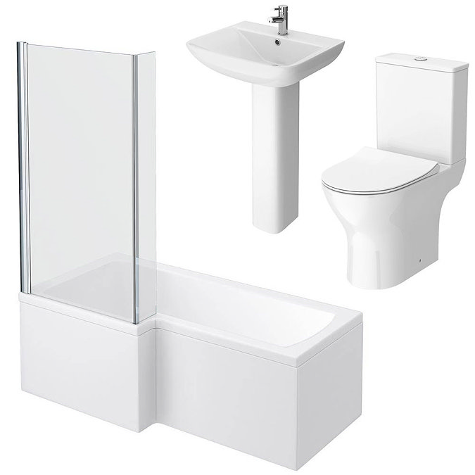 Alps Modern Shower Bath Suite  Standard Large Image