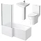 Alps Modern Shower Bath Suite  Standard Large Image