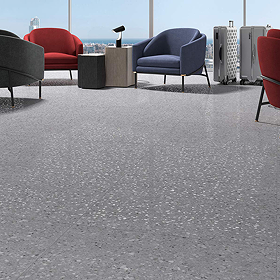 Altino Grey Terrazzo Effect Wall & Floor Tiles - 800 x 800mm