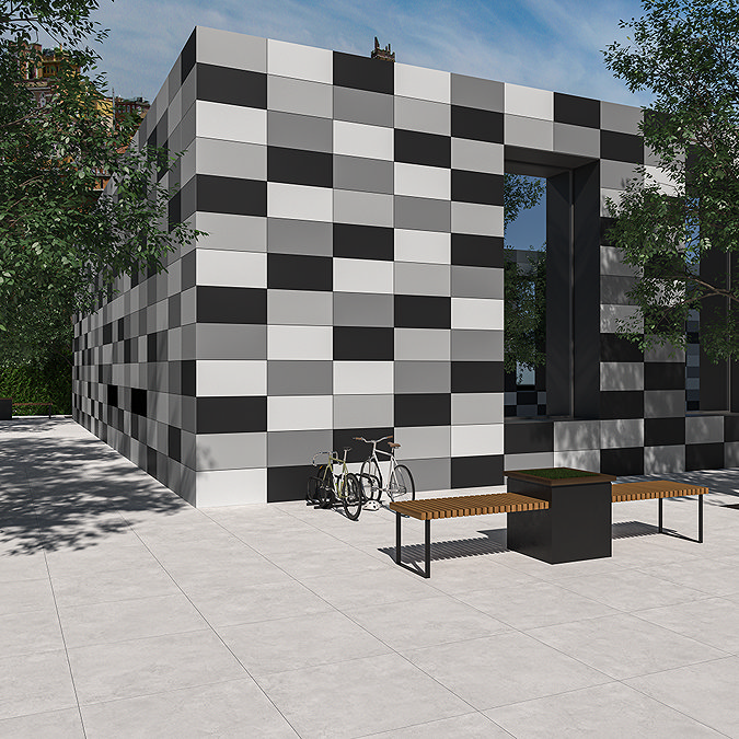 Altona Matt Black Rectified Wall & Floor Tiles - 300 x 600mm