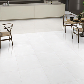 Alverna Light Grey Stone Effect Wall & Floor Tiles - 600 x 600mm
