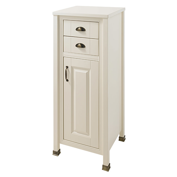 Alverton Ivory 450mm Solid Wood Tallboy Unit - FAV003 Large Image