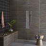 Alvito Dark Brown Stone Effect Rectified Wall and Floor Tiles - 316 x 608mm