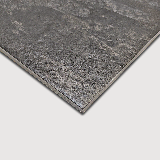 Alvito Dark Brown Stone Effect Rectified Wall and Floor Tiles - 316 x 608mm