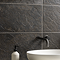 Alvito Dark Brown Stone Effect Rectified Wall and Floor Tiles - 316 x 608mm