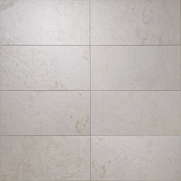 Alvito White Stone Effect Rectified Wall and Floor Tiles - 316 x 608mm