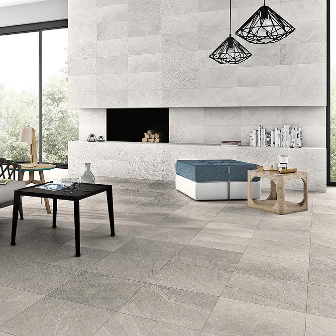Amador Beige Slate Effect Wall Tiles - 250 x 500mm