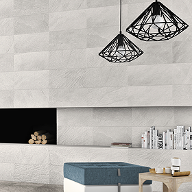 Amador Beige Slate Effect Wall Tiles - 250 x 500mm