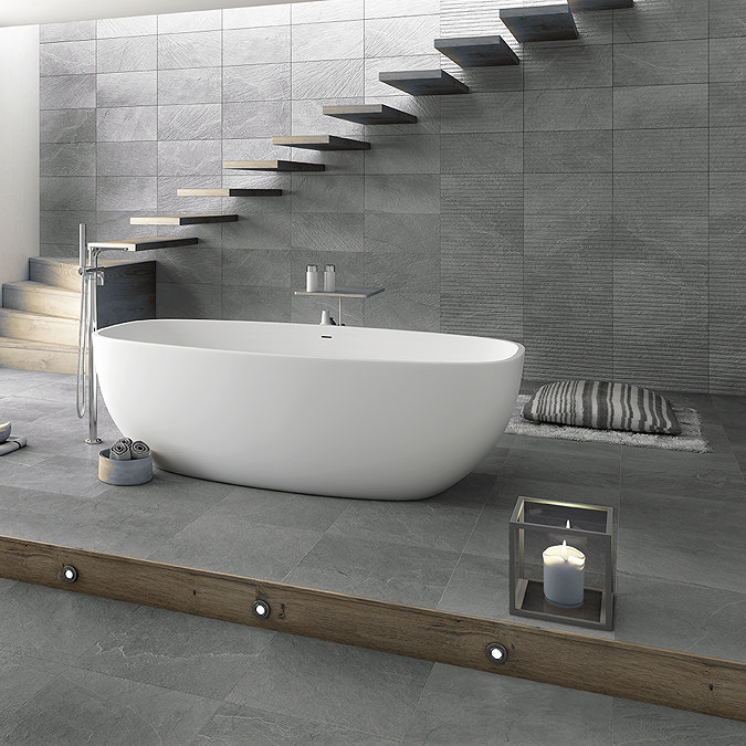 Amador Decor Anthracite Slate Effect Wall Tiles - 250 x 500mm