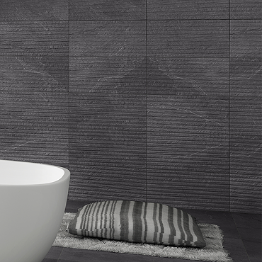Amador Decor Anthracite Slate Effect Wall Tiles - 250 x 500mm