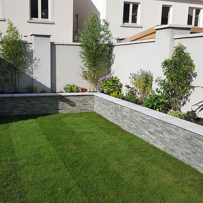 Amaro Grey Stone Cladding Panels - 400 x 100mm Feature Large Image