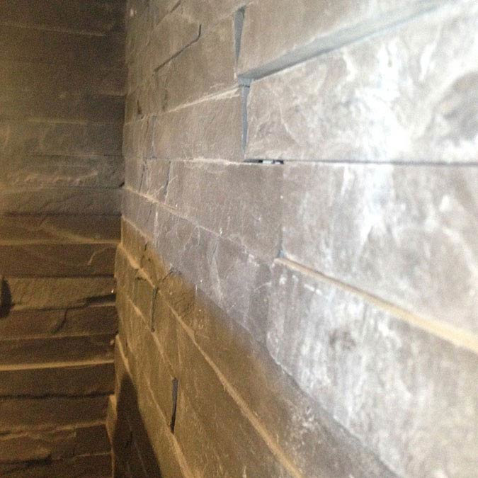 Amaro Grey Stone Cladding Panels - 400 x 100mm Standard Large Image