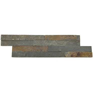 Amaro Rustic Slate Split Face Stone Cladding Panels - 400 x 100mm  Profile Large Image